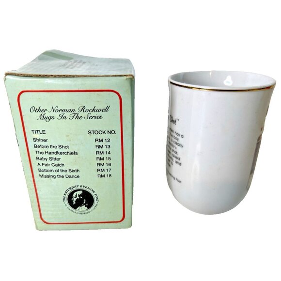 Norman Rockwell 1986 Saturday Evening Post Collection "Before The Shot" Collecti - Picture 3 of 12